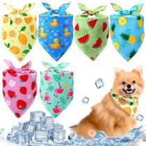 Pañuelo refrescante para perros Abbylike en forma de triángulo para verano, paquete de 6 Pañuelo refrescante para perros Abbylike en forma de triángulo para verano, paquete de 6