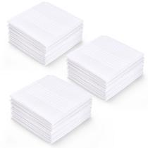 Pañuelos Ohuhu Paquete de 24 100% Algodón 40x40 cm Blanco