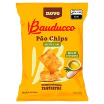 Pão Bauducco Chips Azeite e Sal 90g Pão Bauducco Chips Azeite e Sal 90g