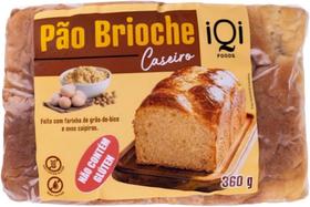 Pão Brioche Caseiro Sem Glúten e Sem Lactose de 360g - IQI Foods