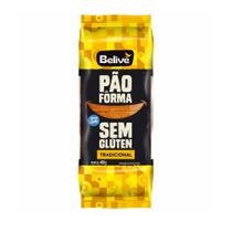Pão de Forma Belive Tradicional Sem Leite e Sem Glúten 400g