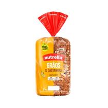 Pão de Forma Integral Grãos e Castanhas Nutrella 450g