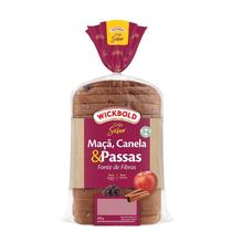 Pão de Forma Integral Wickbold Grão Sabor Maçã, Canela & Passas 450g