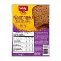 Pão de Forma Maçã e Canela Schar 200g Pão de Forma Maçã e Canela Schar 200g