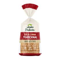 Pão de Forma Tradicional Sem Glúten 300g - Vitalin