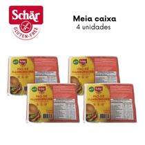 Pão de hambúrguer Dr. Schar 130g - Caixa com 4 unidades