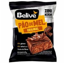 Pão de Mel Belive Zero Açúcar 45g Sem Glúten, Com Chocolate Amargo