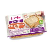 Pão fatiado batata doce sem glúten - 350g - jasmine