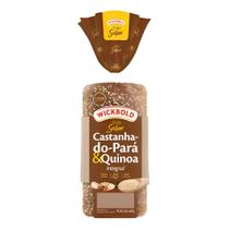 Pão Forma Grãos Sabor Castanha E Quinoa Wickbold 350g