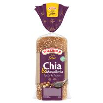 Pão Integral Chia e Macadâmia Wickbold Grão Sabor Pacote 400g