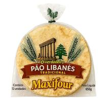 Pão Libanês Tradicional 12 unidades Maxifour 650g