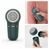 Papa Bolinhas Recarregável USB Verde Removedor de Pelos Fiapos para Roupas