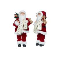 Papai Noel 30cm Enfeite Boneco Luxo Lista De Presente Urso Papai Noel 30cm Enfeite Boneco Luxo Lista De Presente Urso