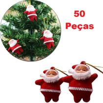 Papai Noel 5cm Enfeite Para Árvore De Natal Kit 50 pçs