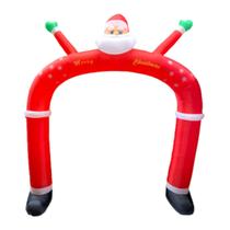 Papai Noel Arco Inflável Decoração Entrada Natalina 3,1x2,9m Papai Noel Arco Inflável Decoração Entrada Natalina 3,1x2,9m