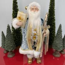 Papai Noel Azul - 45cm