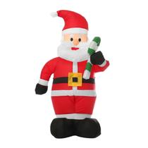 Papai Noel Bengala Inflável Decoração Natal Luz Led 1,20m