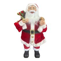 Papai Noel Boneco Grande Luxo Urso E Presente 80 cm Natal Papai Noel Boneco Grande Luxo Urso E Presente 80 cm Natal