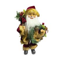 Papai Noel Casaco Veludo Guirlanda 40CM VH Papai Noel Casaco Veludo Guirlanda 40CM VH