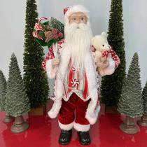 Papai Noel Casaco Vermelho e Branco - 45cm Papai Noel Casaco Vermelho e Branco - 45cm
