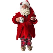 Papai Noel Colecionável Natal 27cm Modelo:Roupão
