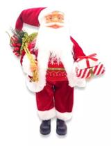 Papai Noel Com Saco Boneco Enfeite De Natal Luxo 60 Cm Papai Noel Com Saco Boneco Enfeite De Natal Luxo 60 Cm