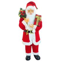Papai Noel com Saco de Presentes Enfeite de Natal 90cm
