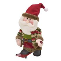 Papai Noel com Som e Movimento Skate 36cm Espressione