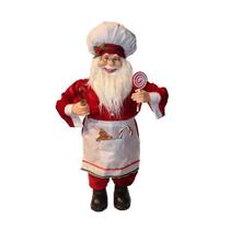 Papai Noel Cozinheiro Vermelho 52cm Papai Noel Cozinheiro Vermelho 52cm