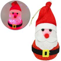 Papai noel craquelado com led a bateria 13cm Papai noel craquelado com led a bateria 13cm