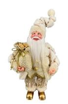 Papai Noel Creme/Dourado 30Cm Papai Noel Creme/Dourado 30Cm