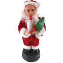 Papai Noel Dança com Música 20 cm Decoração Natalina