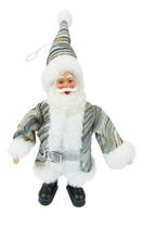 Papai Noel Decoração De Natal Azul Claro Listras Mini Luxo Papai Noel Decoração De Natal Azul Claro Listras Mini Luxo