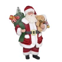 Papai Noel Decorativo com Presentes e Urso 26cm Espressione