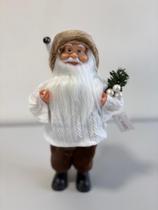 Papai Noel Decorativo Em Pé 30cm Florarte Vermelho e Cinza Natal Clássico Papai Noel Decorativo Em Pé 30cm Florarte Vermelho e Cinza Natal Clássico