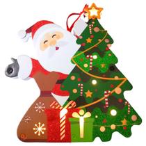 Papai Noel e Árvore de Natal com Leds Enfeite de Pendurar / Bancada Saldão Papai Noel e Árvore de Natal com Leds Enfeite de Pendurar / Bancada Saldão