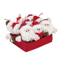 Papai Noel E Boneco Camisa Xadrez 16x18x6cm C/2 Pçs 1027192