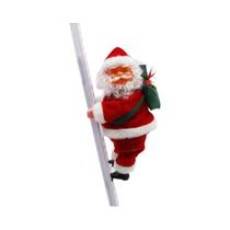 Papai Noel Elétrico Escalando Escada Com Contas Decoração De Natal Presente De Feriado Decoração