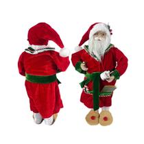 Papai Noel em Pé com Roupão e Pantufa Enfeite de Natal 45 cm Tok da Casa Papai Noel em Pé com Roupão e Pantufa Enfeite de Natal 45 cm Tok da Casa