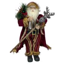 Papai Noel em Pé com Saco de Presentes 60cm Enfeite de Natal Tok da Casa