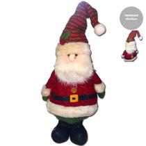 Papai Noel Em Pé Natal 35cm Vermelho Verde Branco