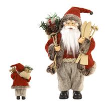 Papai Noel em Pé Vermelho com Sky e Saco de Presente 30cm