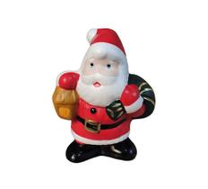 Papai Noel Enfeite Decoracao De Natal Ceramica Pequeno - Decore Casa