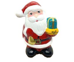 Papai Noel Enfeite Decoracao Mesa de Natal Ceramica Pequeno