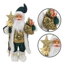 Papai Noel Enfeite Verd Natal Boneco Decoração Natalina 60cm