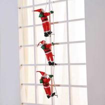 Papai Noel Escalando Escada Decoração de Natal 25cm / 40cm - Diversos Modelos