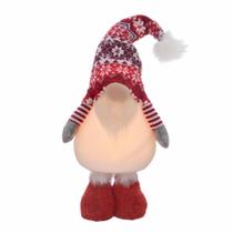 Papai noel escandinavo natalino com luz e gorro Papai noel escandinavo natalino com luz e gorro