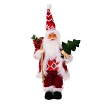Papai Noel Figurativo em pé Decora de Natal Colecionável