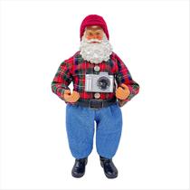 Papai Noel Fotografo Coleções 27cm