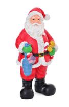 Papai Noel GIFTS em Resina 1PC 9,5x 8,5x20cm Decoração de Natal